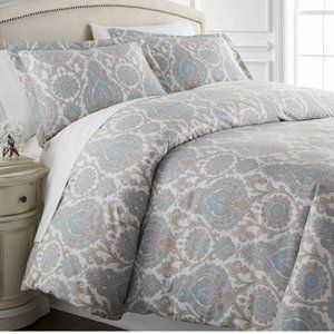 Nicole Miller Boho Paisley Duvet Cover Set